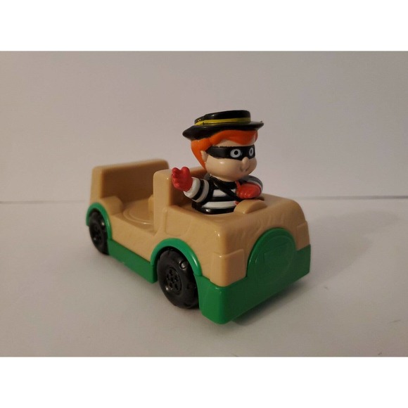 MCDONALDS Other - Fisher Price Little People HAMBURGLAR IN CAR 2005 McDonalds happy meal toy